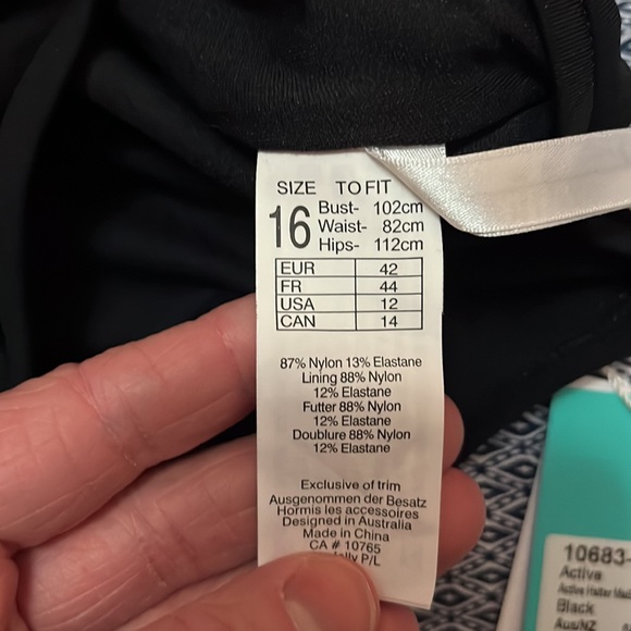 NWT Anthropologie Seafolly One piece halter with cut outs Sz US12 - Picture 9 of 9